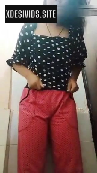 Girl Stripping and Showing Her Tits and Hairy Pussy